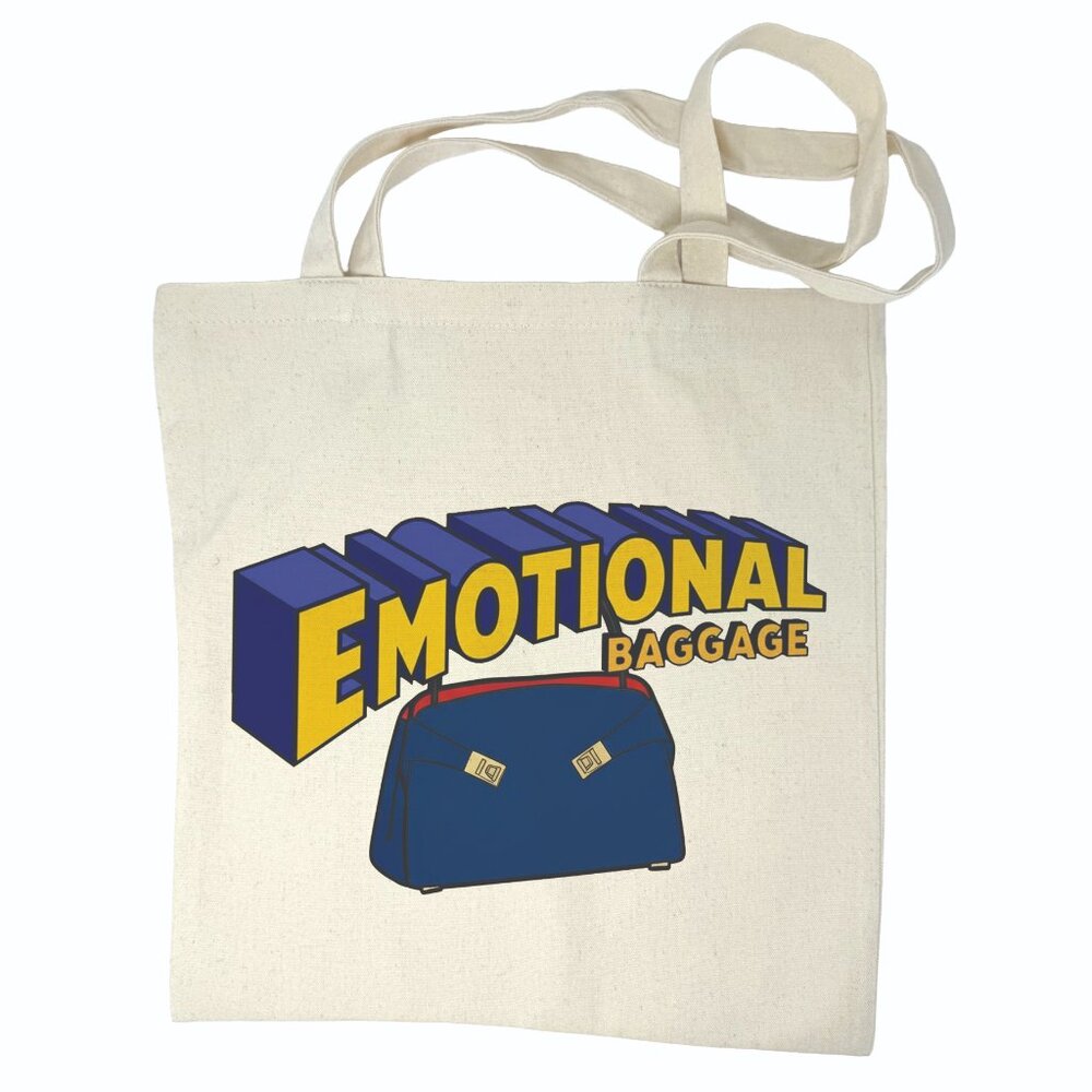 Emotional Baggage Tote Bag - Graphic Print